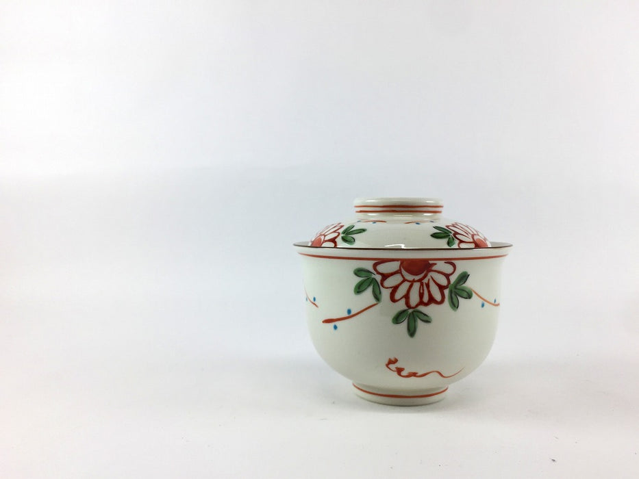 菊万歴　2.5寸小蓋物　8cm　三川内焼(j.R)