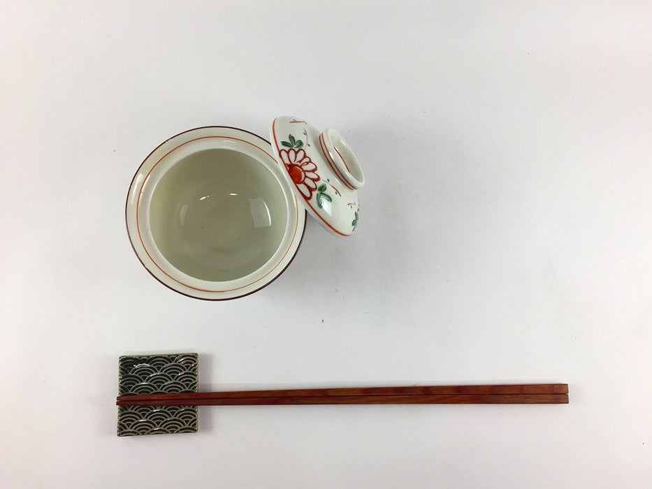 菊万歴　2.5寸小蓋物　8cm　三川内焼(j.R)