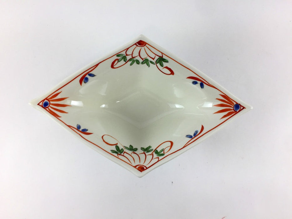 菊万歴　のし型小丼　18cm　三川内焼(j.R)