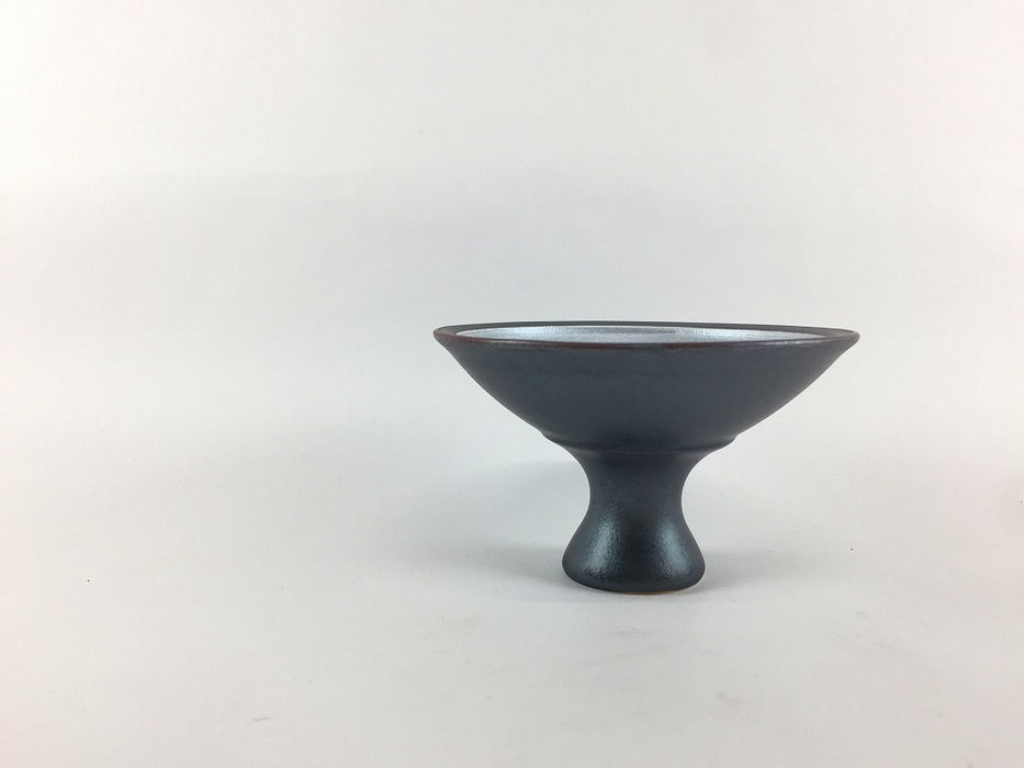 銀錆雲銀巻　高台珍味　9cm　三川内焼(j.R)