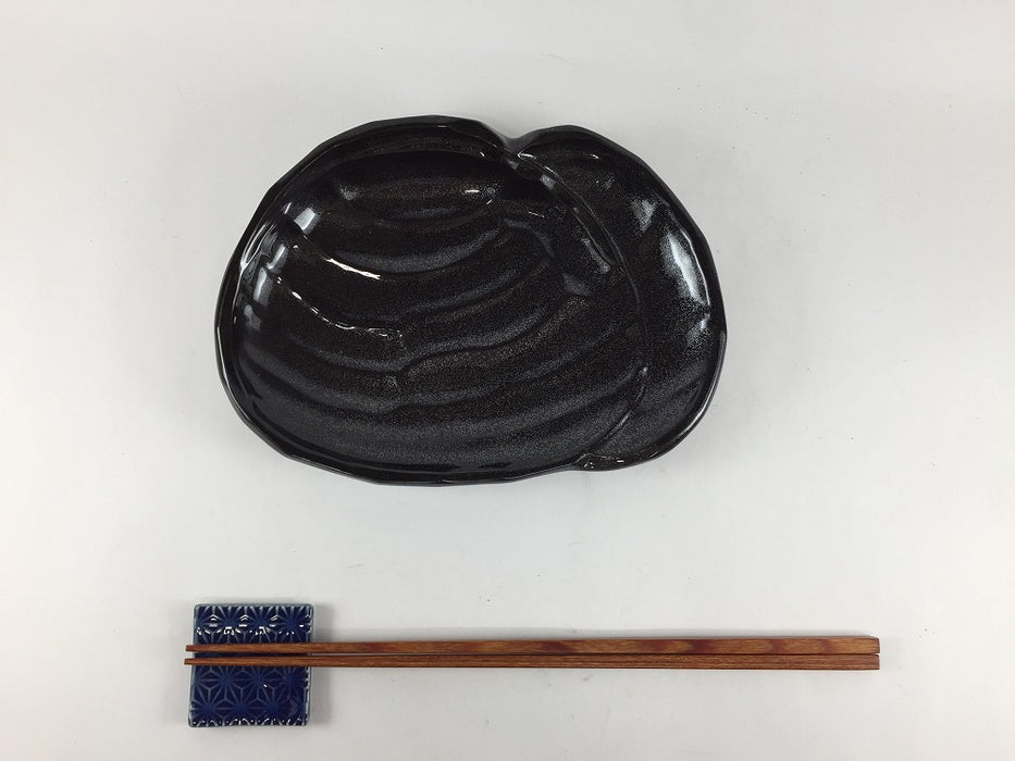 【SALE】貝型銘々皿　18cm　有田焼【訳あり】