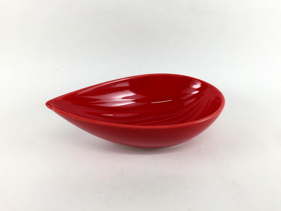 【1個価格】笹小鉢　(白磁/赤/緑/青磁/黄)　14cm　波佐見焼 (j.R)