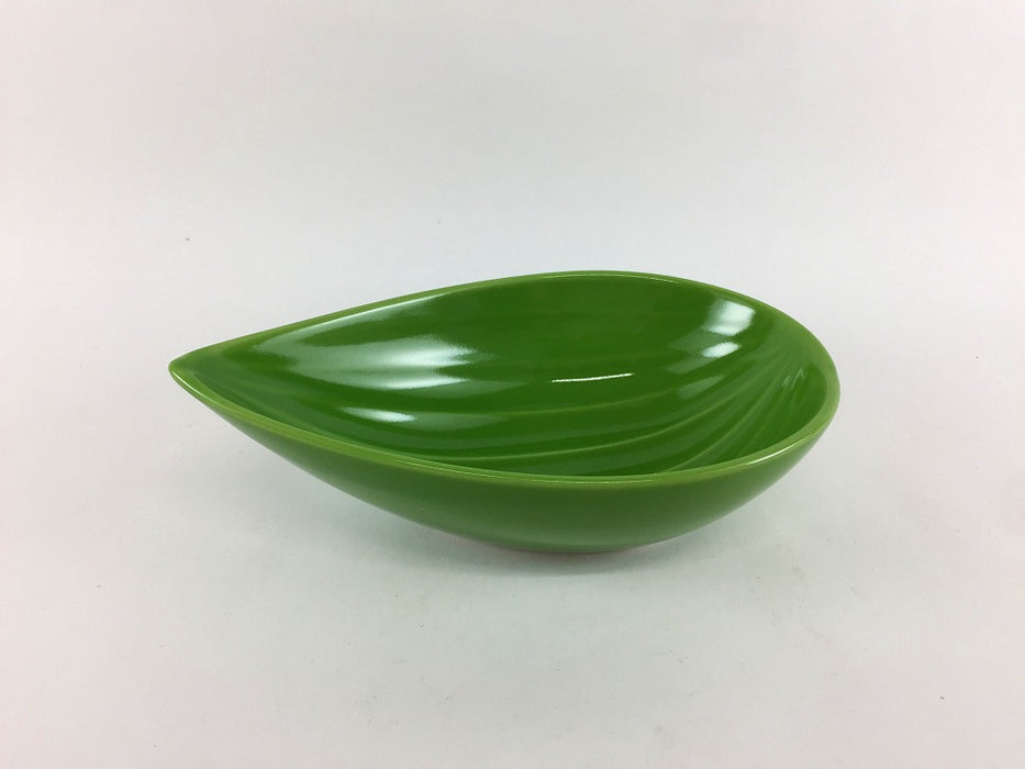 【1個価格】笹小鉢　(白磁/赤/緑/青磁/黄)　14cm　波佐見焼 (j.R)