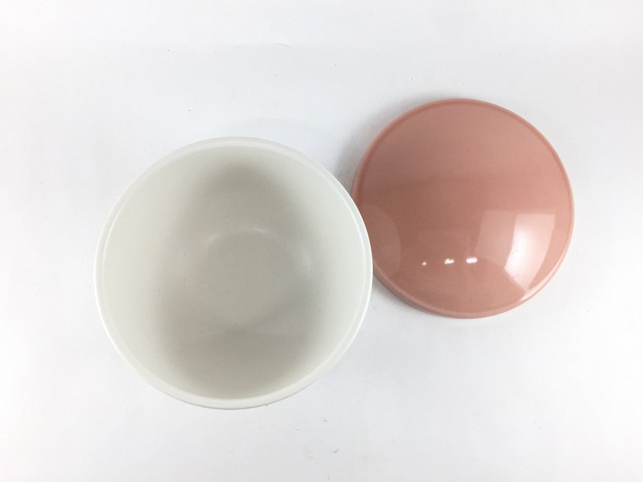 【SALE】一膳おひつ　ピンク　箱入(400cc)　12.5cm　波佐見焼【訳あり】
