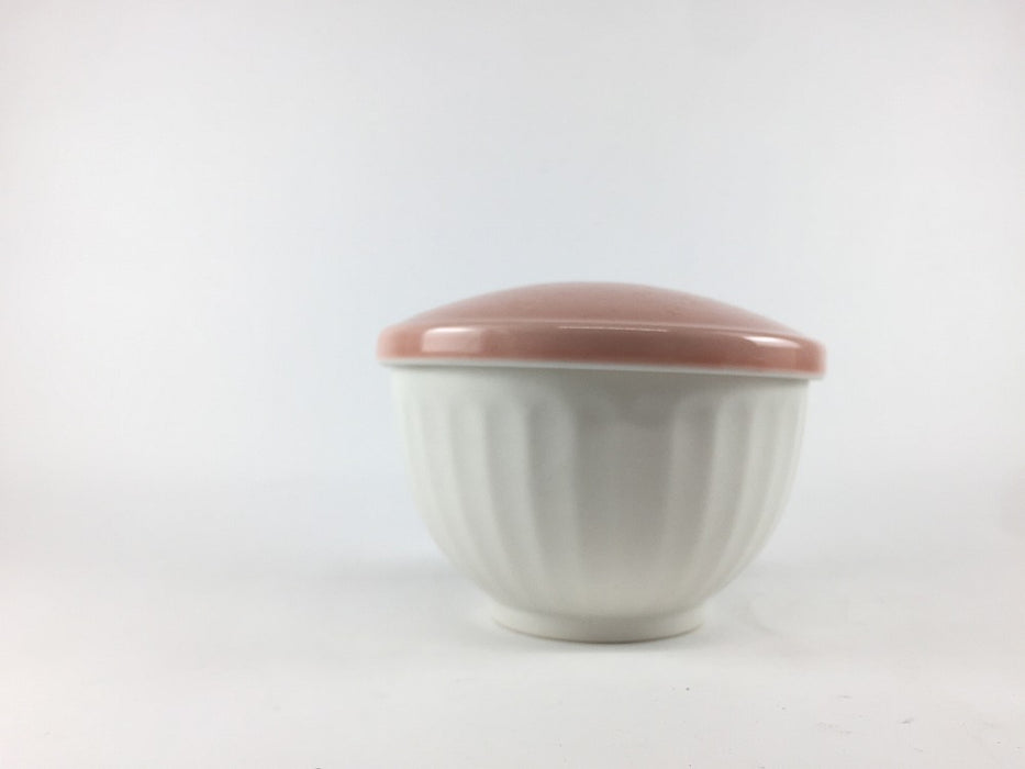 【SALE】一膳おひつ　ピンク　箱入(400cc)　12.5cm　波佐見焼【訳あり】