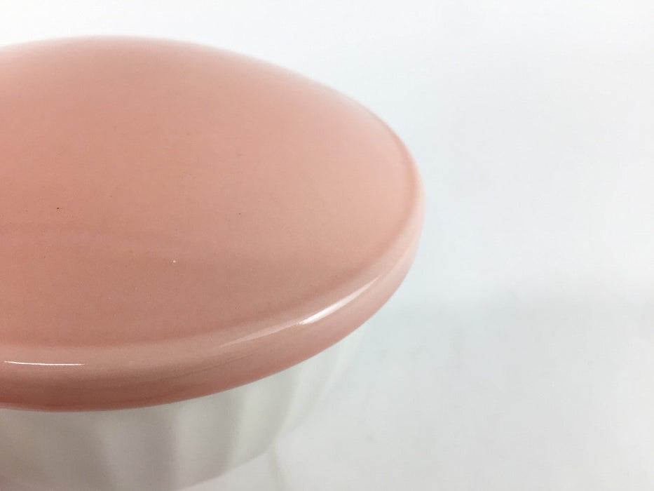 【SALE】一膳おひつ　ピンク　箱入(400cc)　12.5cm　波佐見焼【訳あり】