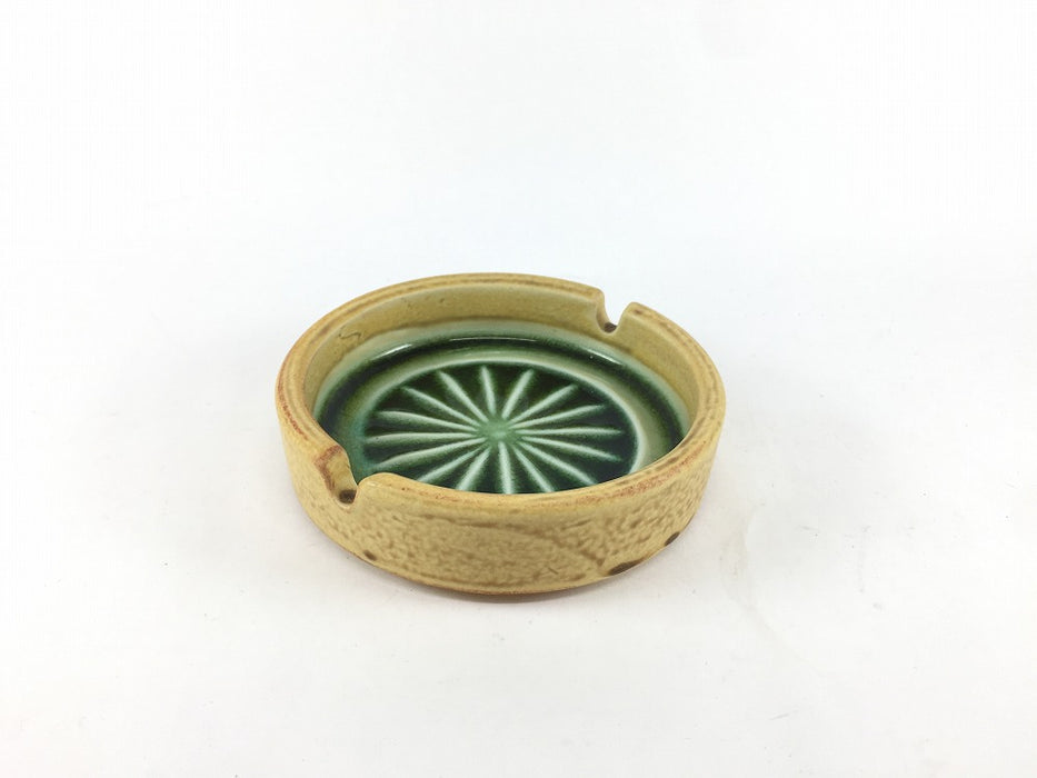 【SALE】10.5cm灰皿(茶/ビードロ)　国産【訳あり】