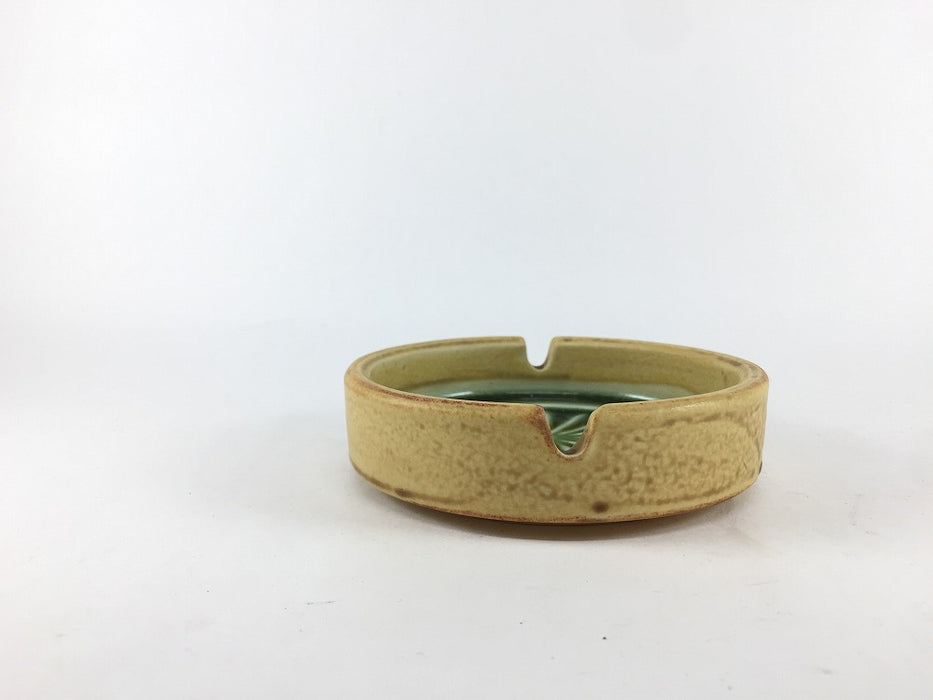 【SALE】10.5cm灰皿(茶/ビードロ)　国産【訳あり】