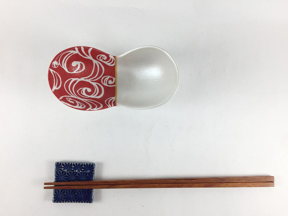 【SALE】双葉小鉢　赤銀流水　11cm　有田焼【訳あり】