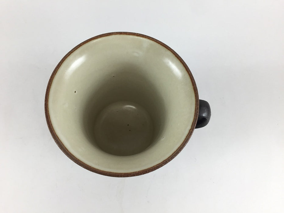 【SALE】三ツ足マグカップ　黒金刷毛　350cc　有田焼【訳あり】