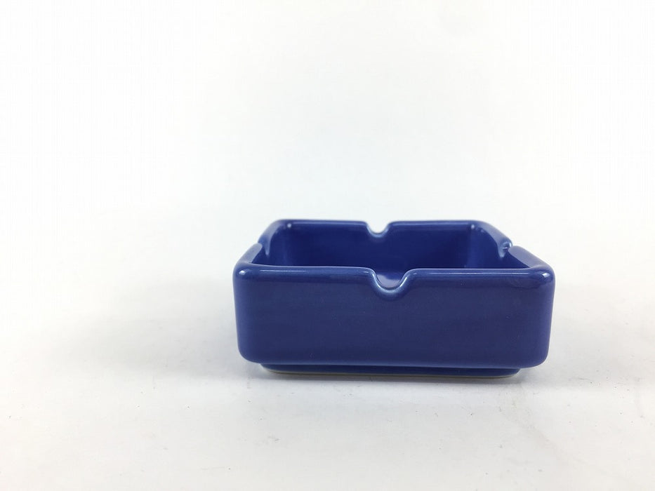 【SALE】角ミニ灰皿　ライトブルー釉　8cm　有田焼【訳あり】