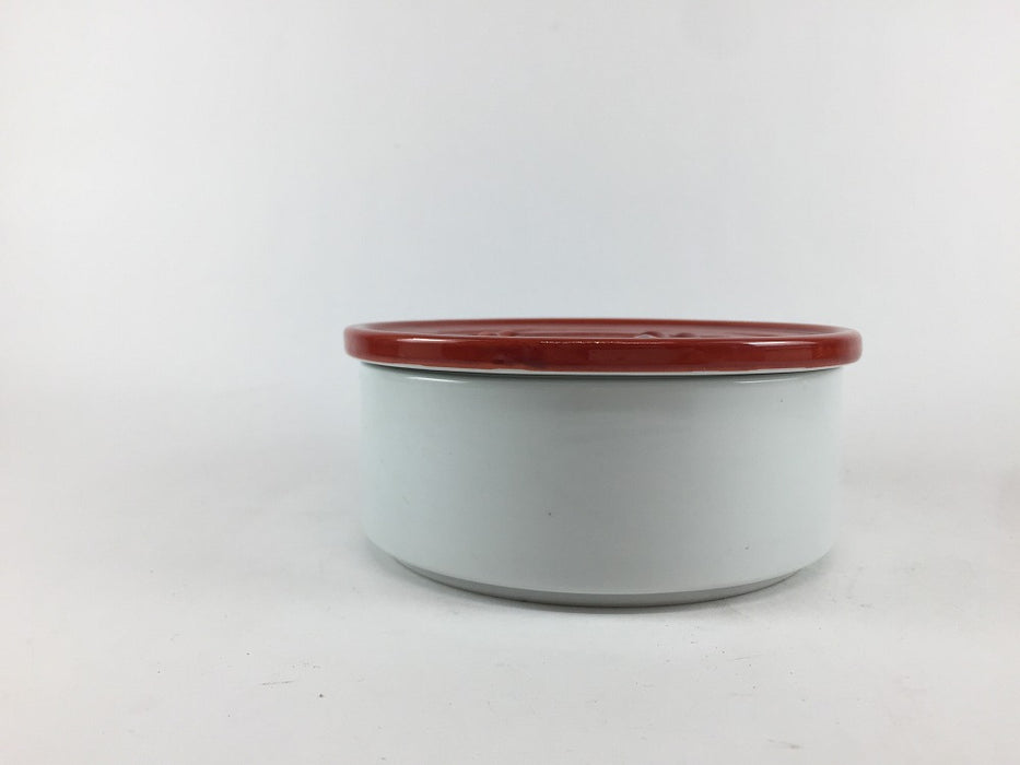 【SALE】蓋赤灰皿(中)　12.5cm　有田焼【訳あり】