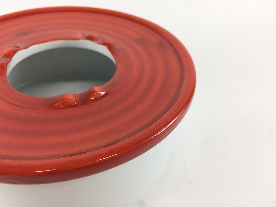 【SALE】蓋赤灰皿(中)　12.5cm　有田焼【訳あり】