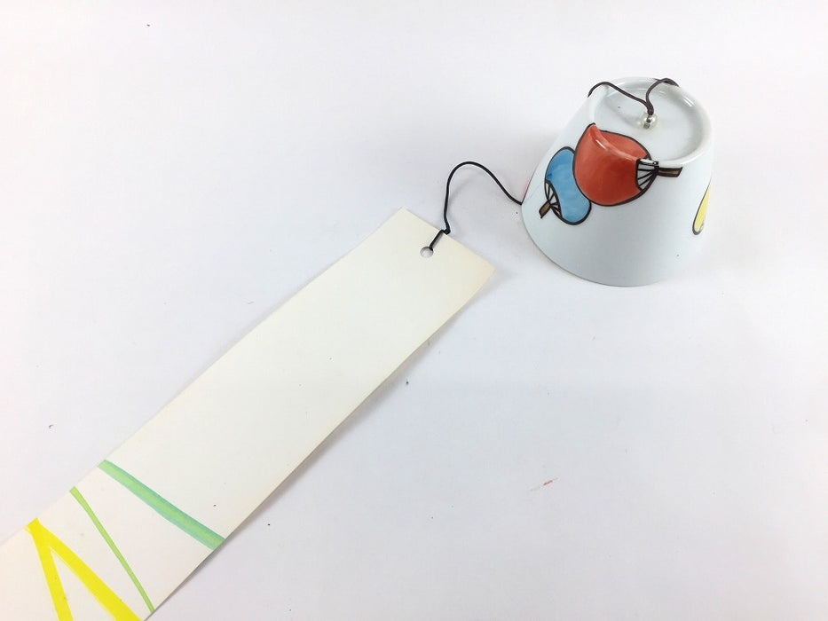 【SALE】風鈴　(すいか/めだか/ひまわり/うさぎ/うちわ)　有田焼【1個価格】