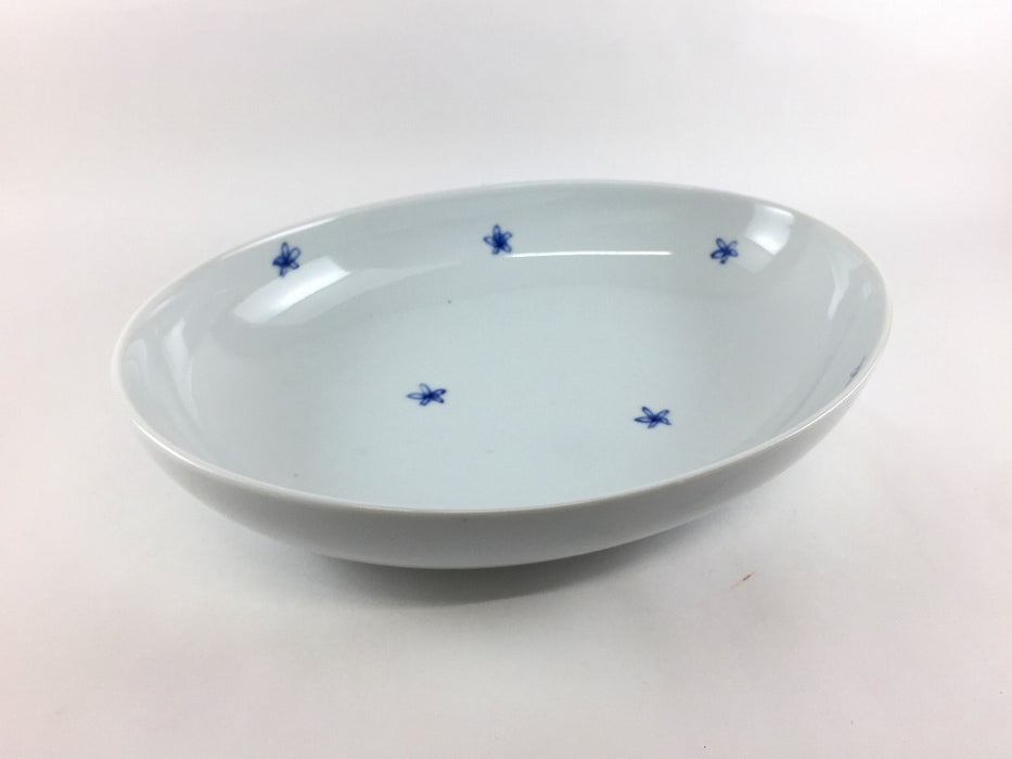 【SALE】カレーパスタ皿　染小花　26cm　波佐見焼【訳あり】