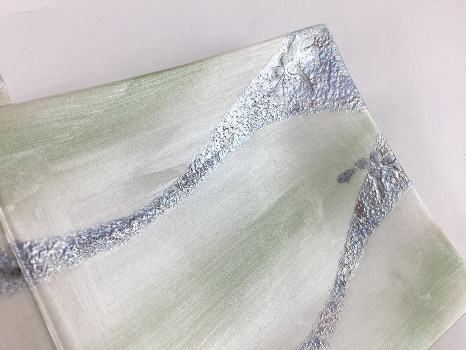 【SALE】錦緑花白夜正角あわせ皿　26cm　有田焼【訳あり】