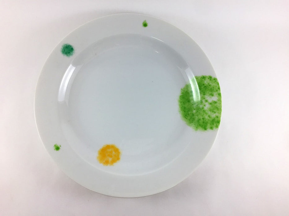 【SALE】リム23.5cm皿　色玉　23.5cm　有田焼【訳あり】