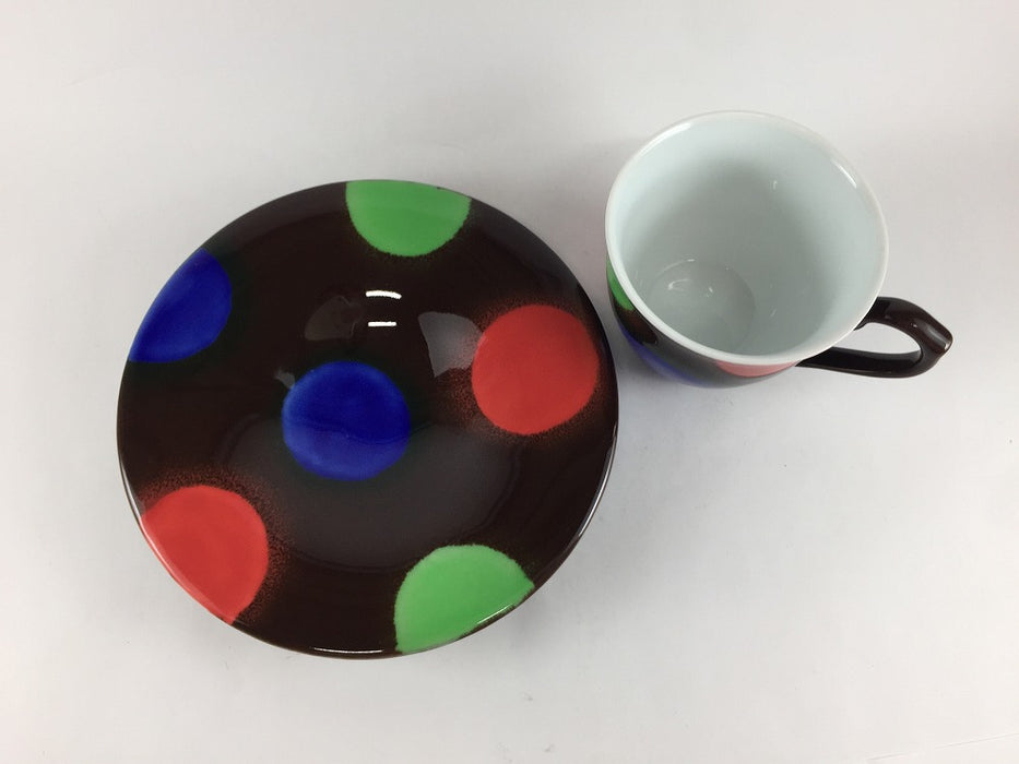 【SALE】チョコマーブル珈琲碗皿　200cc　有田焼【訳あり】