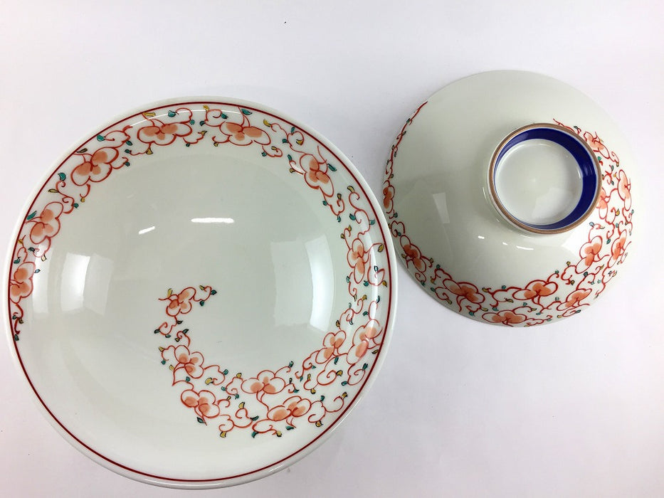 【SALE】花唐草7寸骨むし　(薄い柄)　21cm　有田焼【訳あり】