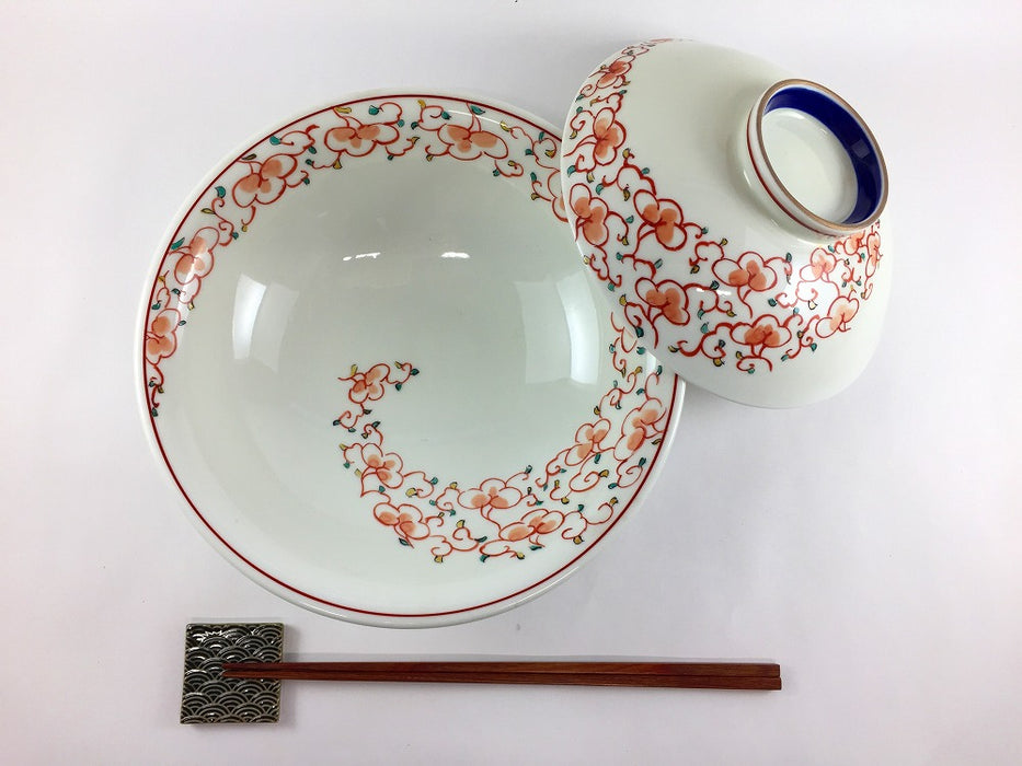 【SALE】花唐草7寸骨むし　(薄い柄)　21cm　有田焼【訳あり】