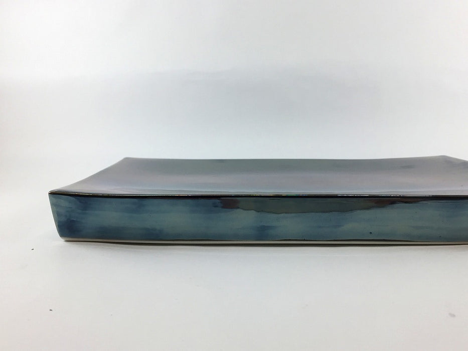 【SALE】黒釉ラスター　長角台皿(A/B/C/D/E)　25cm　有田焼【訳あり】