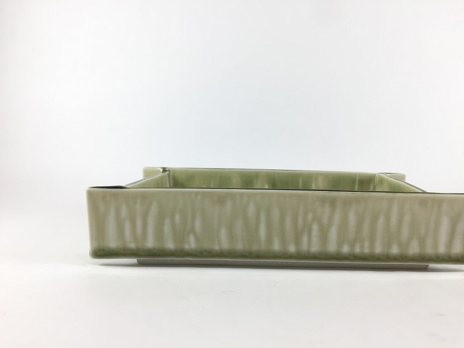 タタラ組長角向付　ビードロ釉　19cm　有田焼福泉窯(j.R)