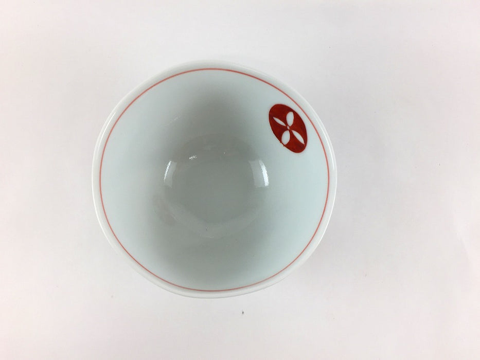 【SALE】赤丸紋　105茶付　10.5cm　有田焼【訳あり】