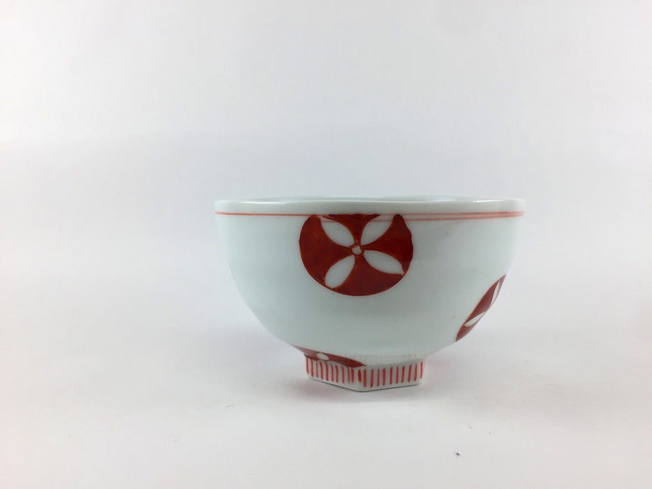 【SALE】赤丸紋　105茶付　10.5cm　有田焼【訳あり】