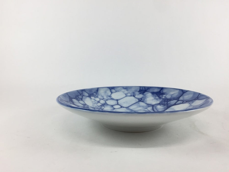 染付呉須油滴　深5寸皿　15cm　有田焼弥源次窯(j.R)