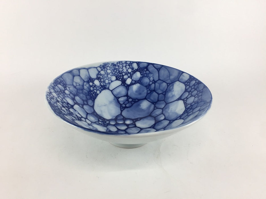 染付呉須油滴　反小丼　15cm　有田焼弥源次窯(j.R)