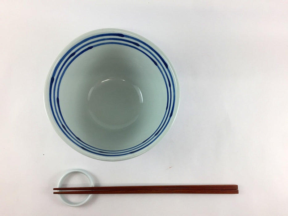 【SALE】ほんわか丼700cc　藍筆　14.5cm　波佐見焼【訳あり】