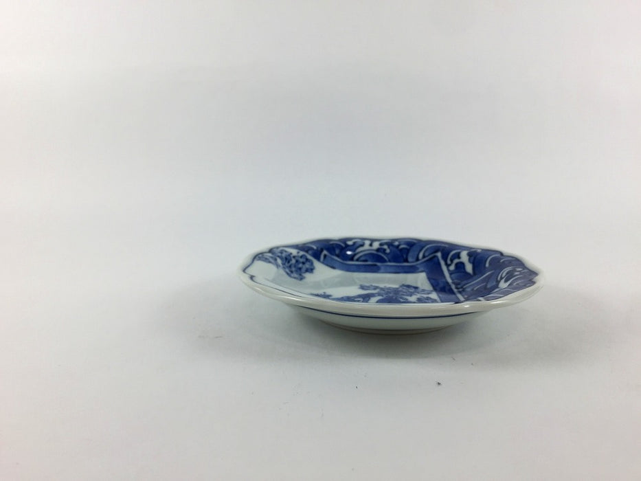 【SALE】紅葉鹿絵小皿　10.5cm　波佐見焼【訳あり】