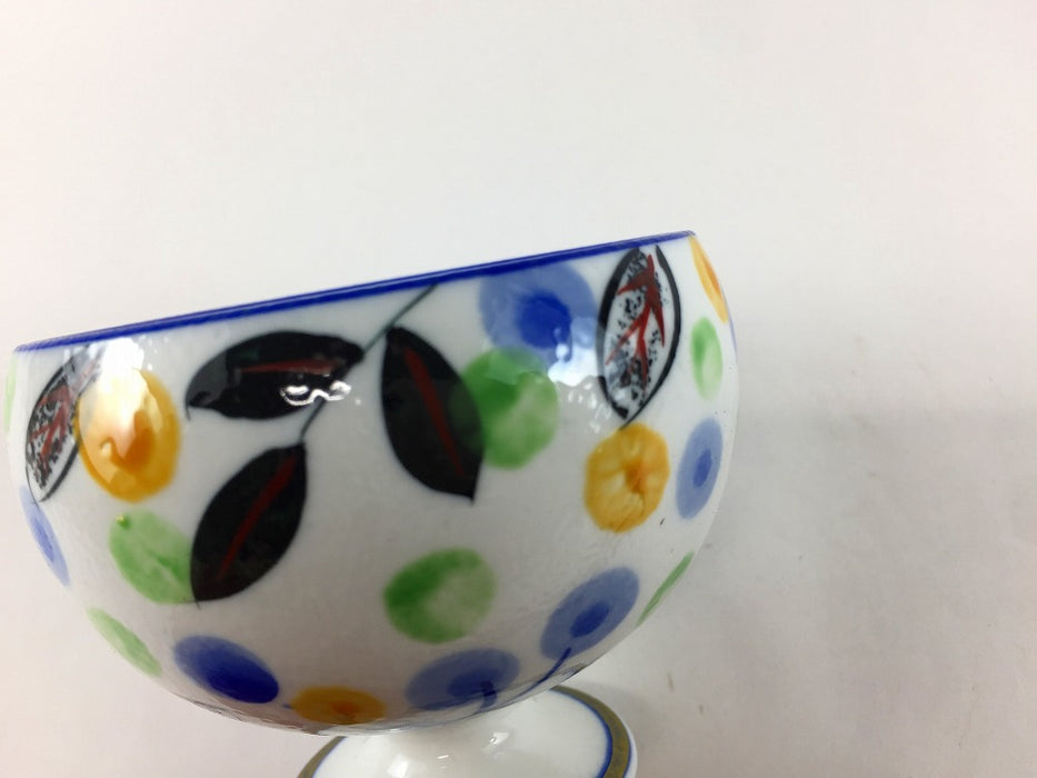 【SALE】丸高小付　木葉/玉実　8cm　有田焼【訳あり】