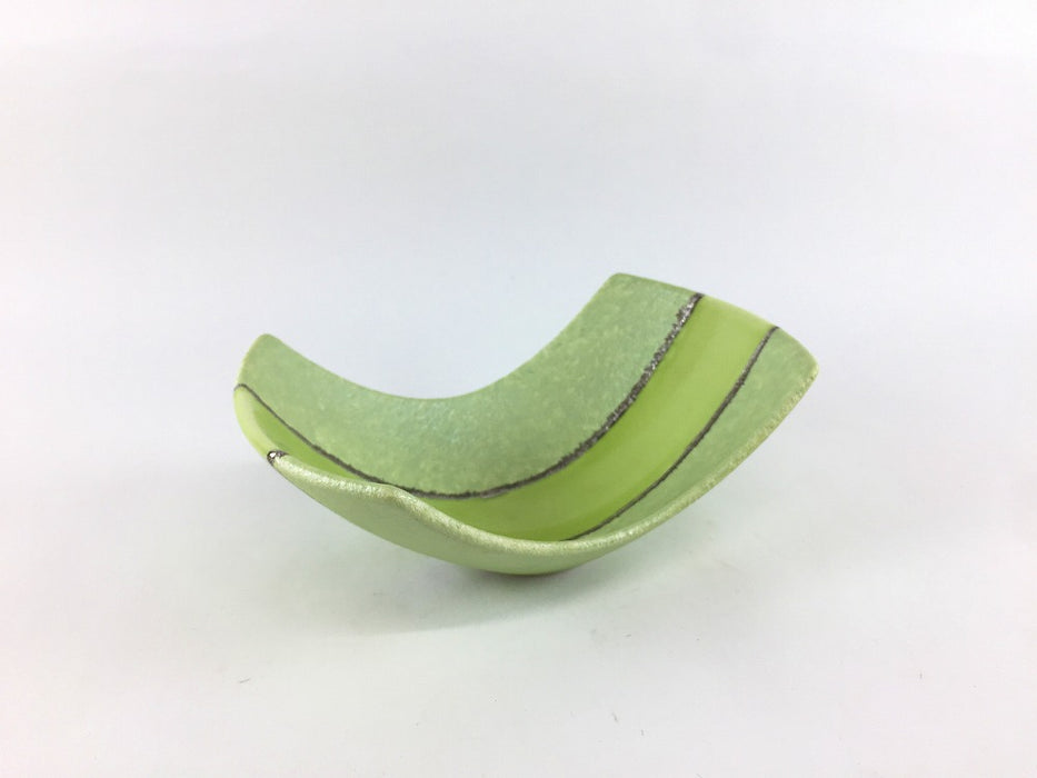 【SALE】舟小小鉢　半和紙緑　13cm　有田焼【訳あり】