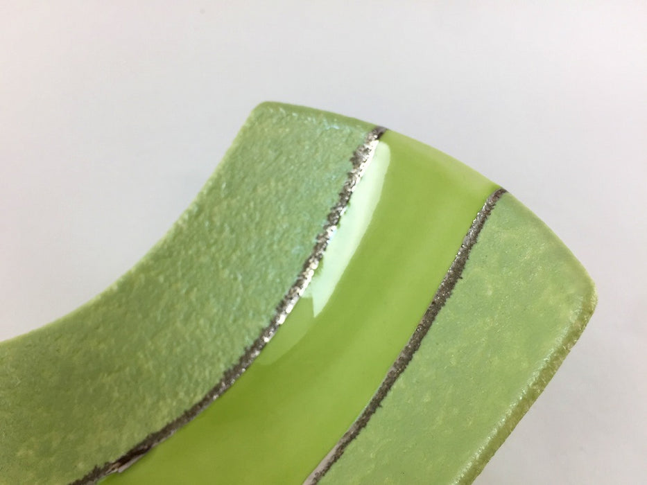 【SALE】舟小小鉢　半和紙緑　13cm　有田焼【訳あり】