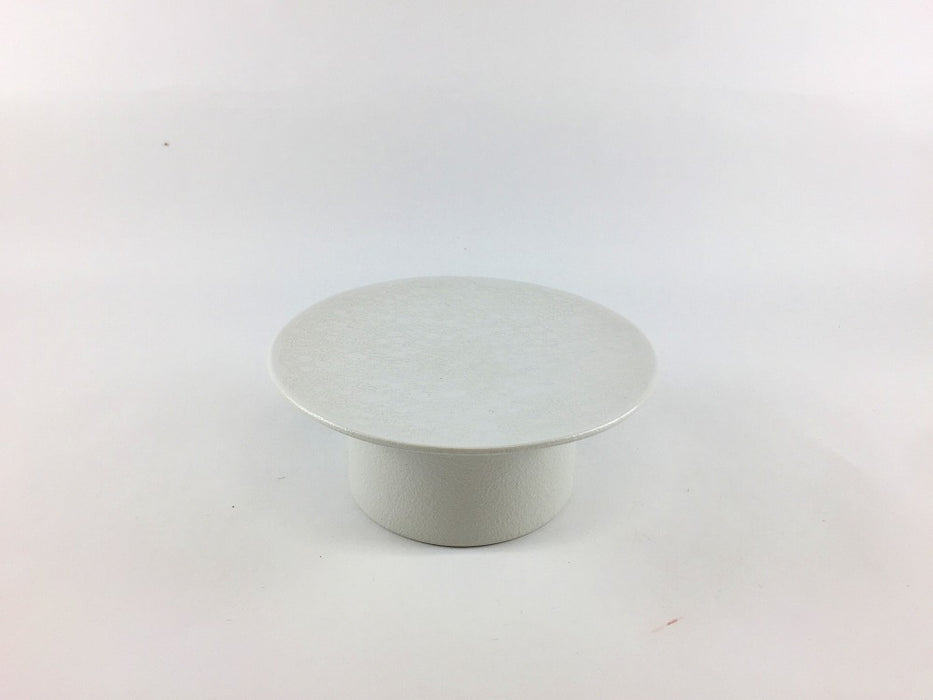 12cm高台プレート　白泡雲銀　(j.R)