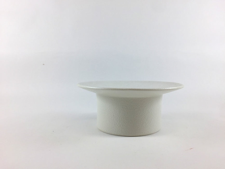 12cm高台プレート　白泡雲銀　(j.R)