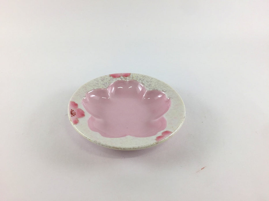 【SALE】桜小皿　薄ピンク虹彩桜　10cm　有田焼【訳あり】