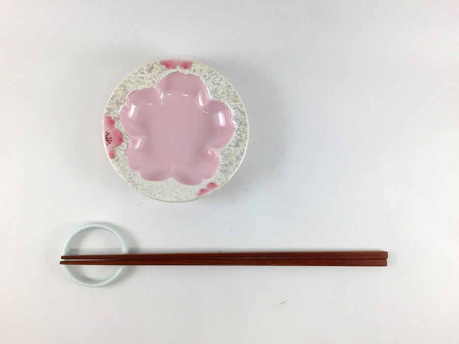 【SALE】桜小皿　薄ピンク虹彩桜　10cm　有田焼【訳あり】