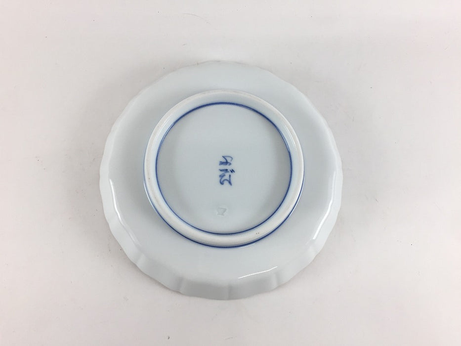 13cm立渕皿　染錦祥瑞富士山図　吉田焼(肥前有田焼)　(j.R)
