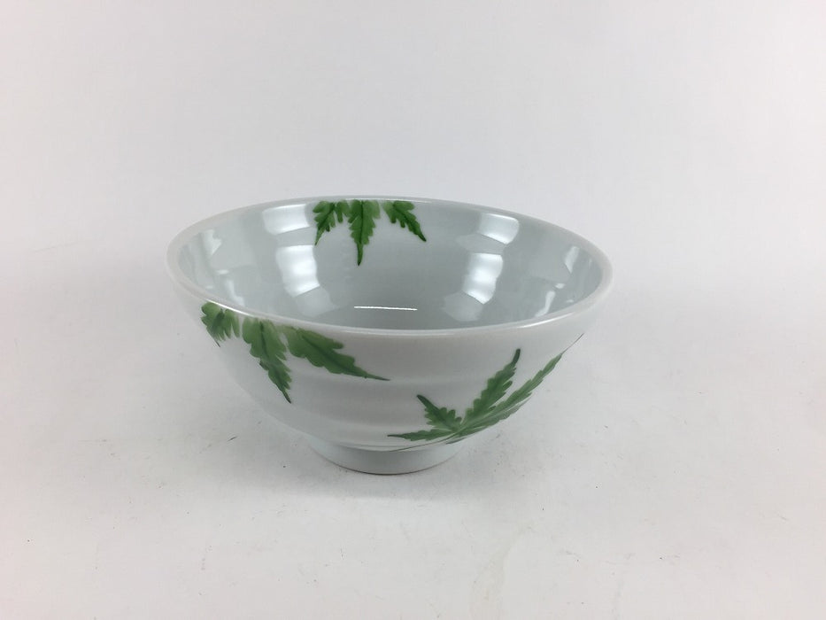 12cmロクロ飯碗　紅葉　(赤/緑)　有田焼　(j.R)