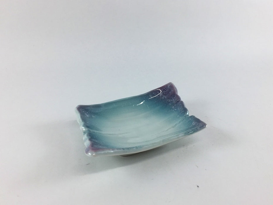 【SALE】木片小皿　色吹　10cm　有田焼【訳あり】
