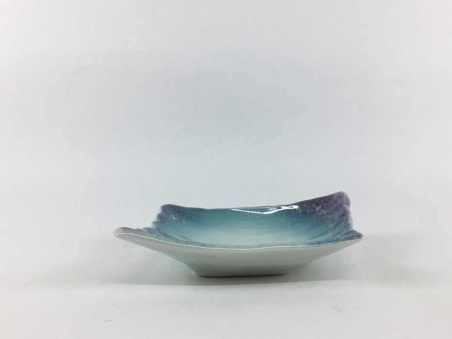 【SALE】木片小皿　色吹　10cm　有田焼【訳あり】