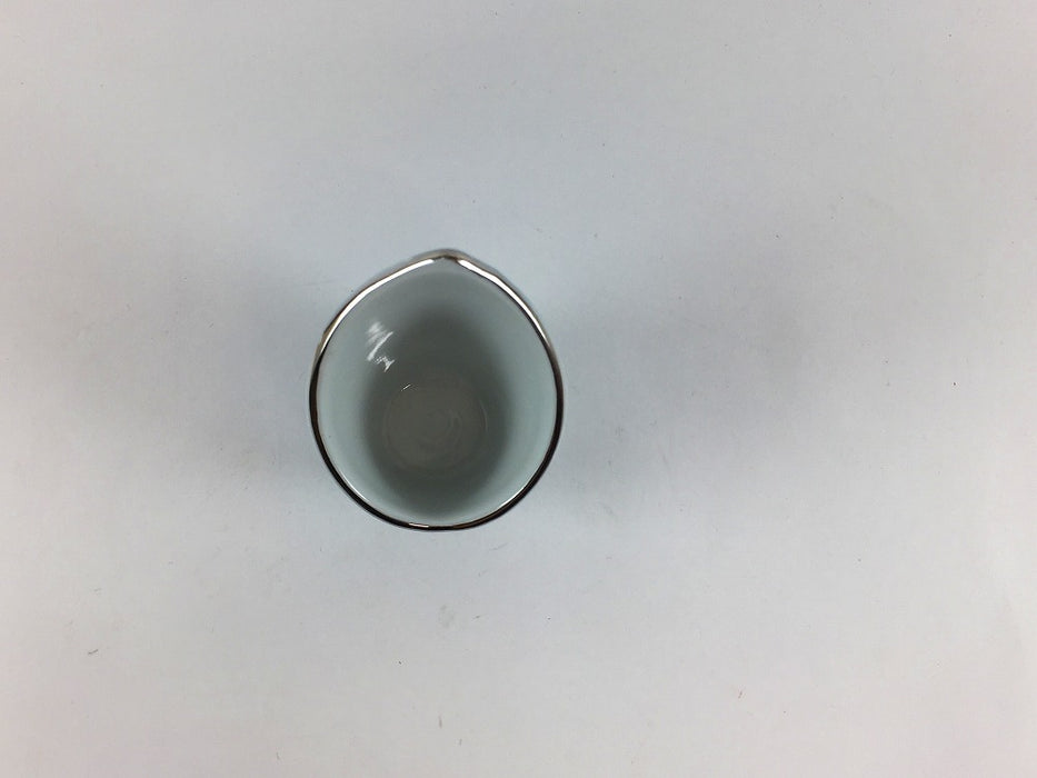 【SALE】芭蕉珍味　渕P水色白吹　4cm　有田焼【訳あり】