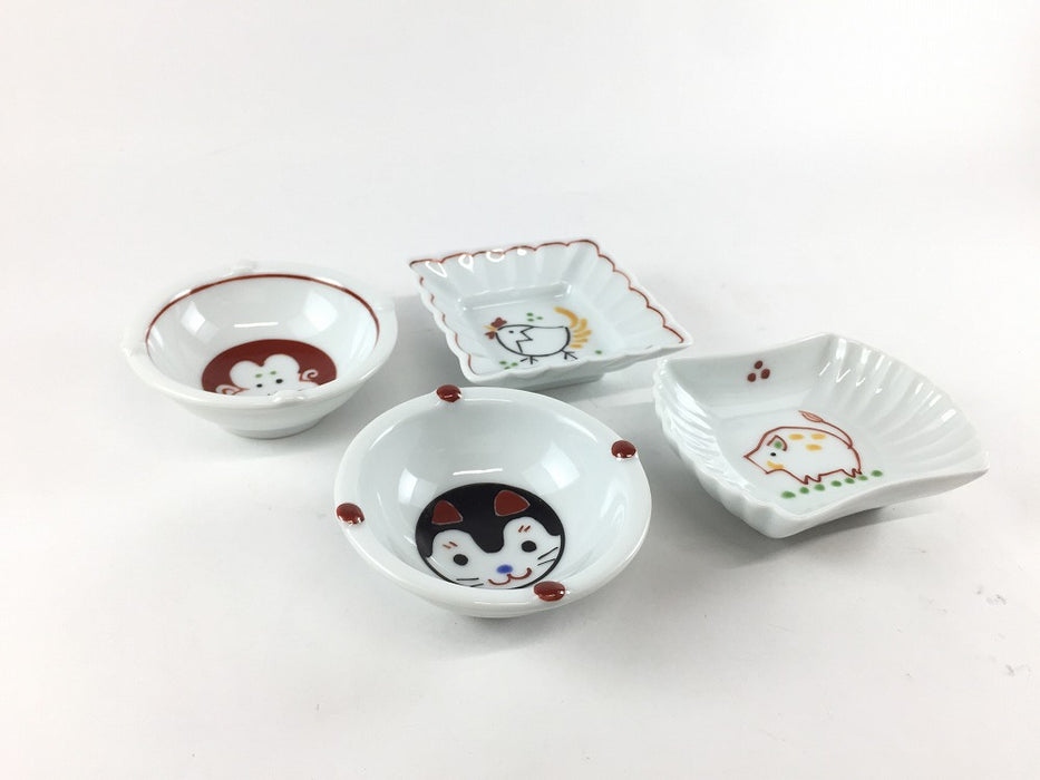 変形豆鉢　十二支(12種類)　9cm　伊万里焼(j.R)