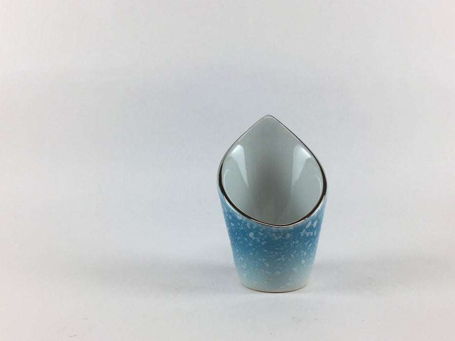 【SALE】芭蕉珍味　渕P水色白吹　4cm　有田焼【訳あり】