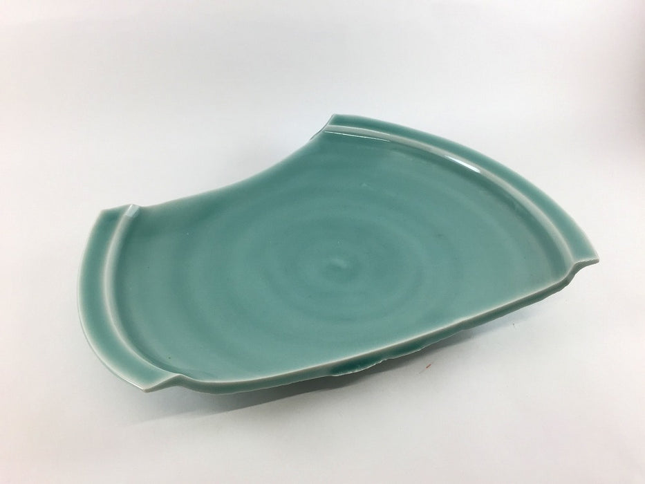 【SALE】陶片皿　鍋島青磁　25cm　有田焼【訳あり】