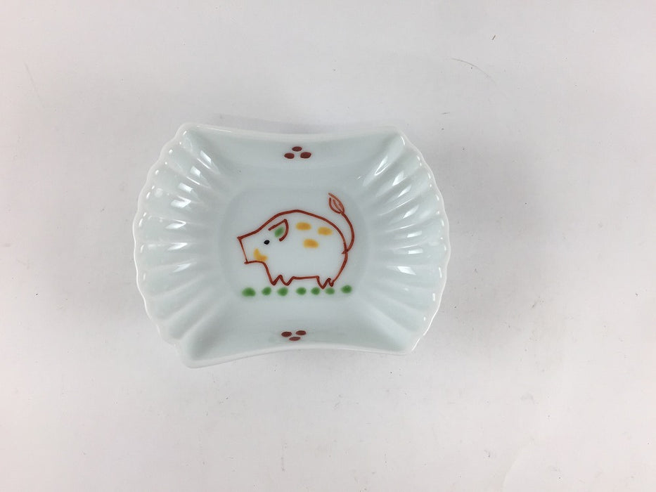 変形豆鉢　十二支(12種類)　9cm　伊万里焼(j.R)