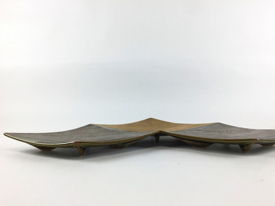 【SALE】菱三品　オリベ金銀　30cm　有田焼【訳あり】