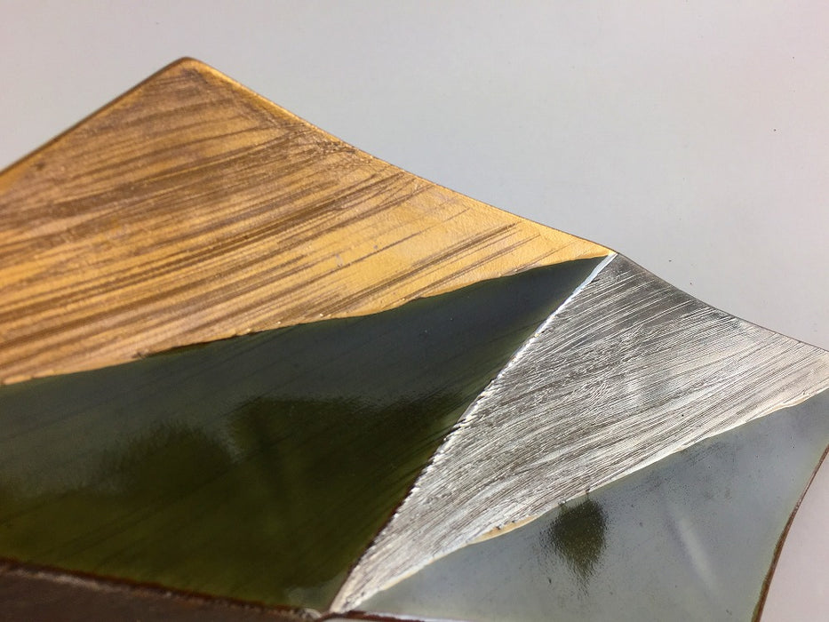 【SALE】菱三品　オリベ金銀　30cm　有田焼【訳あり】